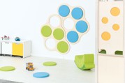 Ronde zitkussens 5 stukslime groen  Tangara Groothandel voor Kinderopvang inrichting4